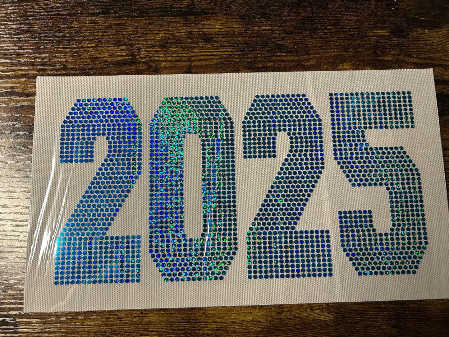 2025 Aqua Spangle Transfer (transfer only or on clothing)