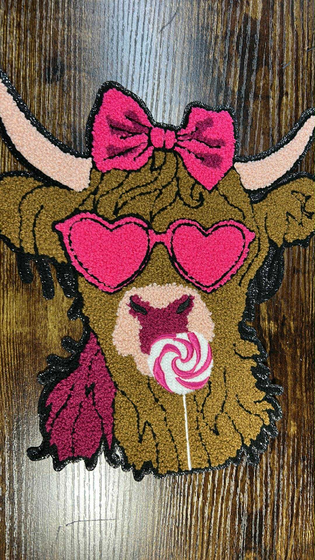 Highland Cow Patch (patch only or on clothing)