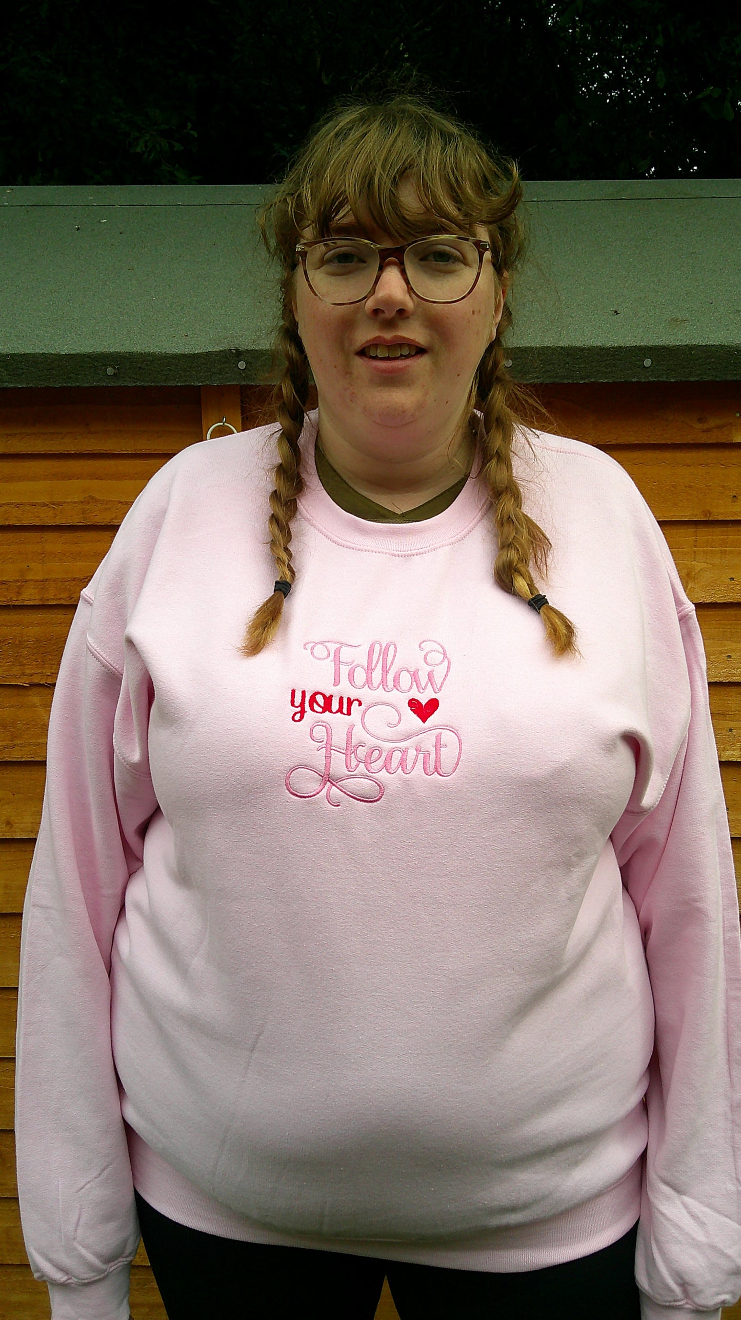 'Follow Your Heart' Pink Sweatshirt