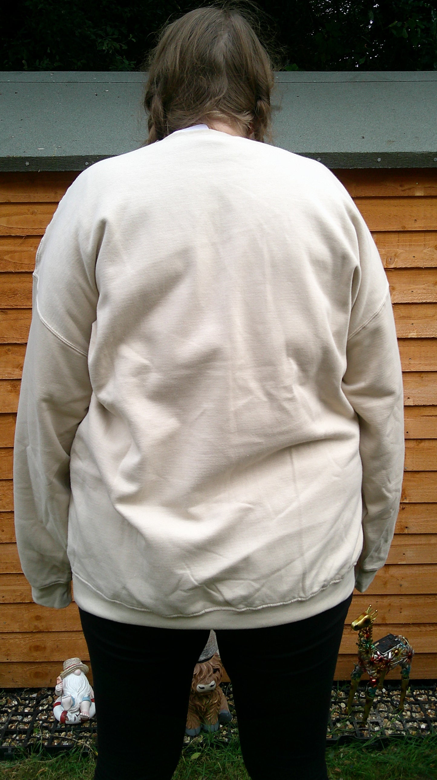 'Perfectly Imperfect' stone sweatshirt