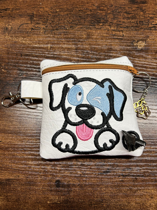 Patch Embroidered Pet Poo Bag Holder