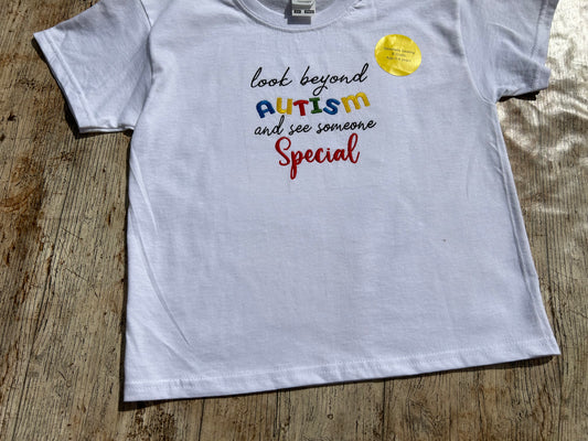 Children's Autistic Embroidered T-shirt