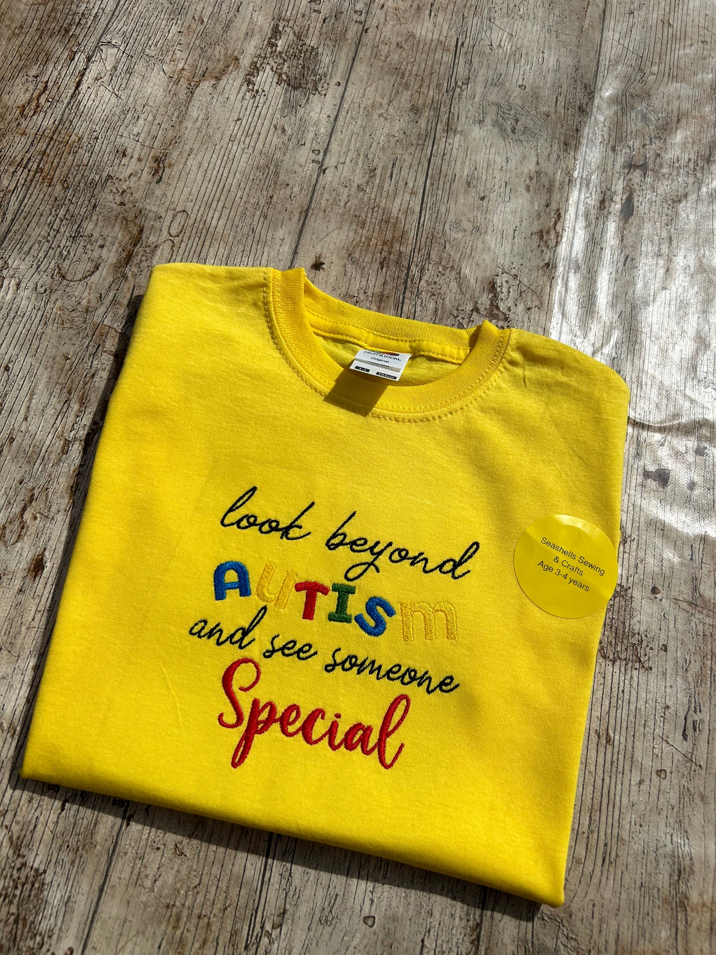 Children's Autistic Embroidered T-shirt
