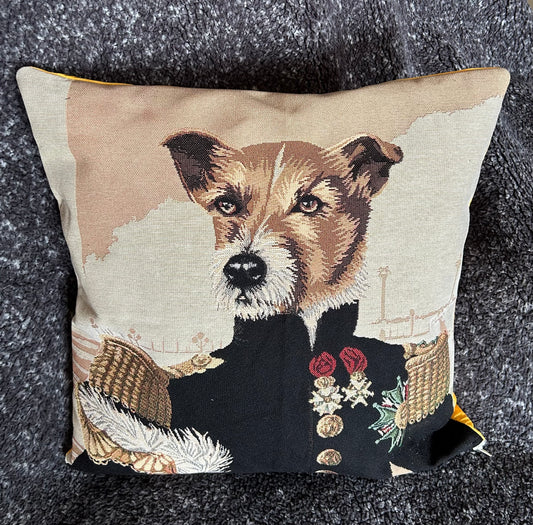 Napoleon Dog Tapestry Cushion