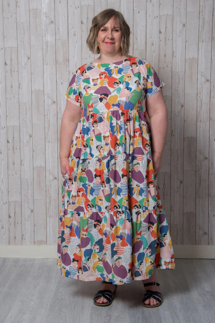 chinese dress ladies Emporia Patterns Valentina Dress – The Fold Line main image 1