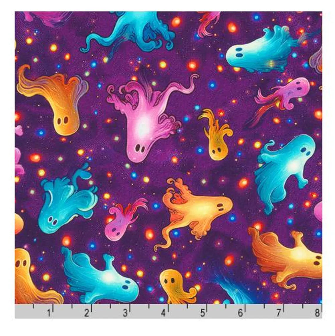 Spooky fabric by half a metre