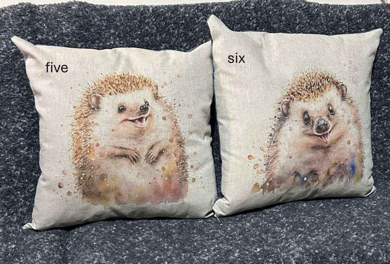 Hedgehogs Cushions with 6 to choose from