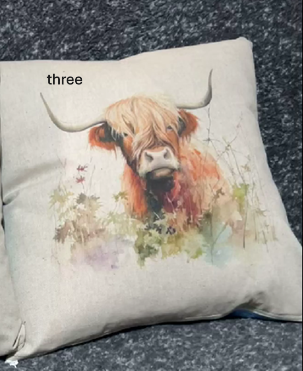 Highland Cow with 6 to choose from
