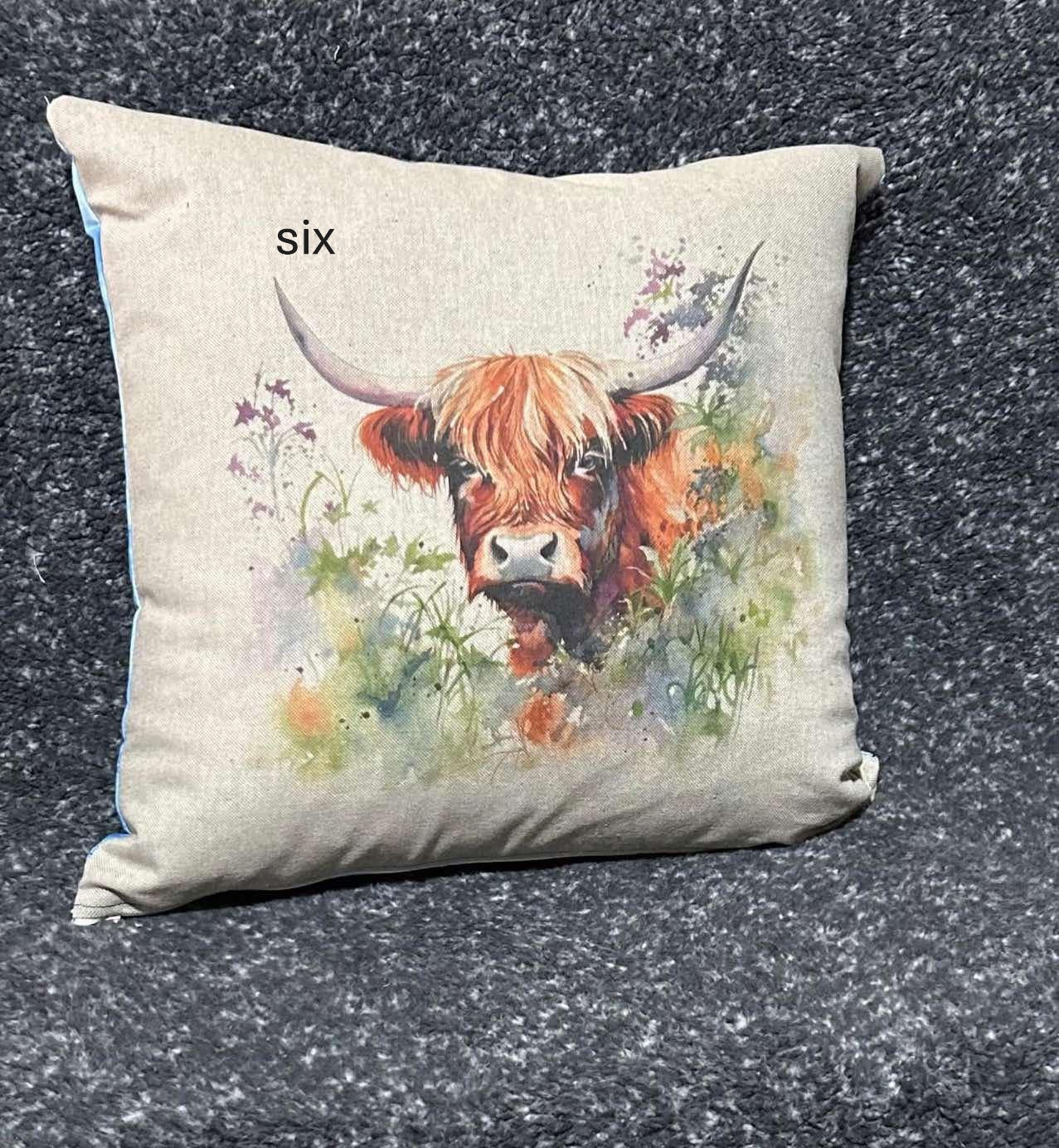 Highland Cow with 6 to choose from