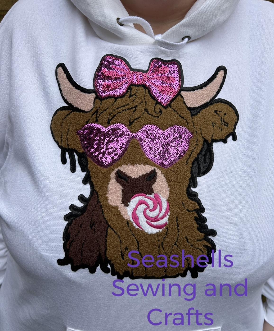 Highland Cow Patch (patch only or on clothing)