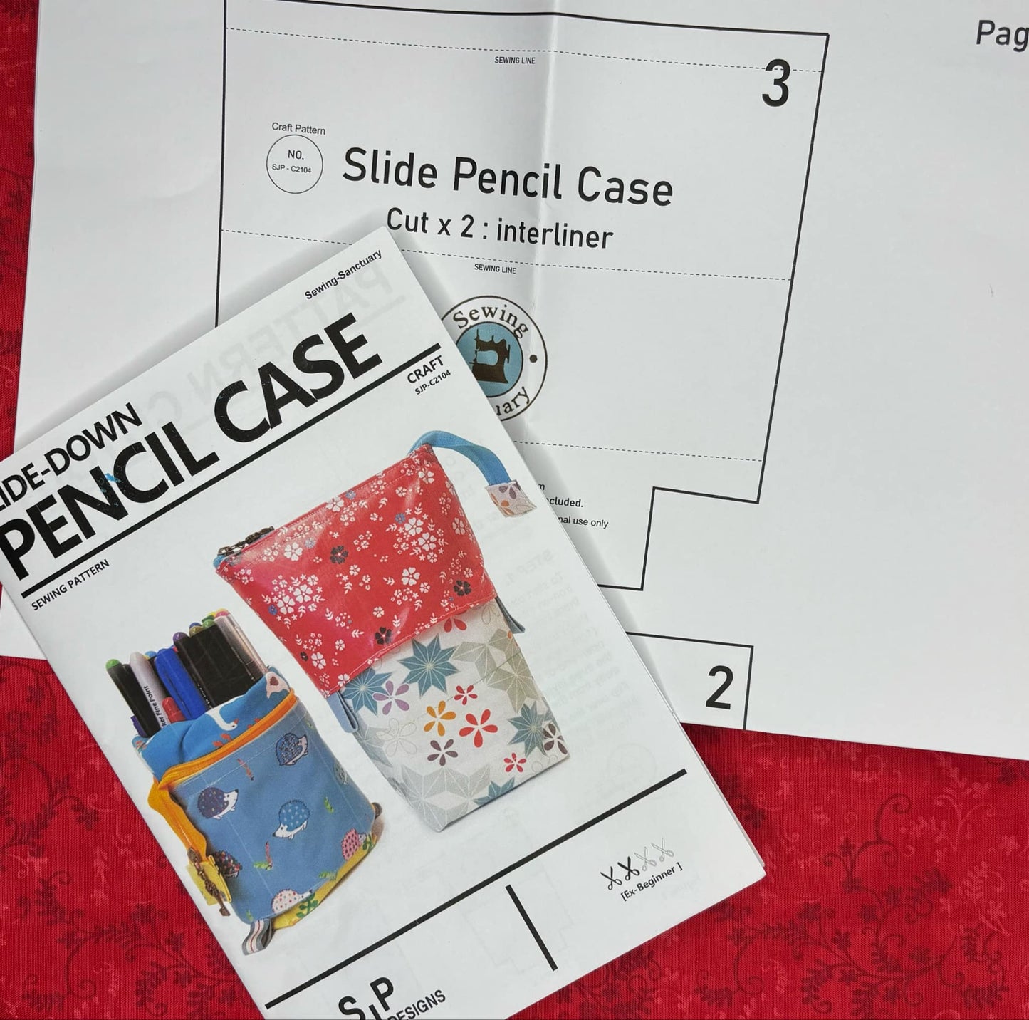 Sewing-Sanctuary Slide-Down Pencil Case