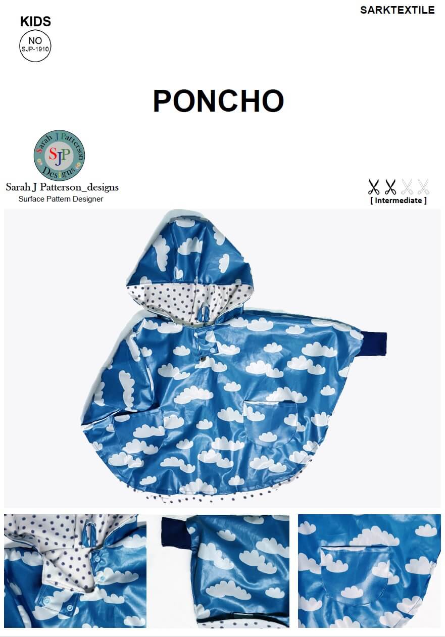 Sewing-Sanctuary Poncho age 1-10 years