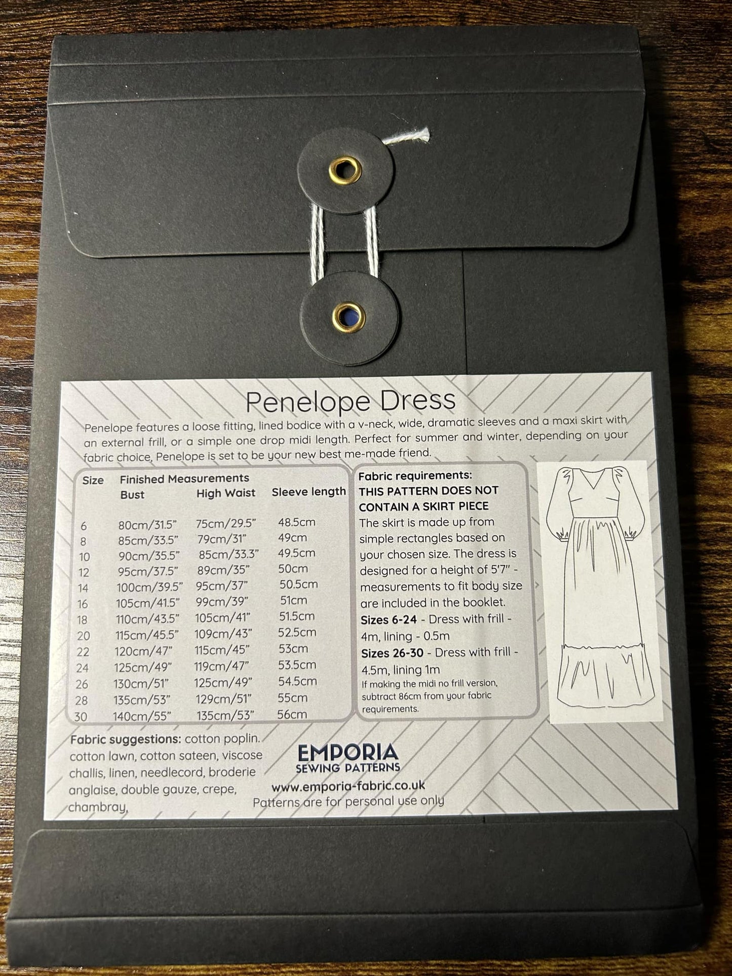 Emporia Penelope Dress size 6-30